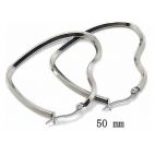 Серьги женские из стали сердце Steel and Style